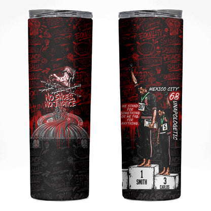 Mexico City 1968 Black Power Salute Skinny Tumbler Unapologetic Civil Rights History Urban Graffiti Art