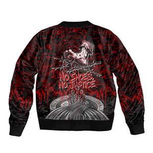 Mexico City 1968 Black Power Salute Sleeve Zip Bomber Jacket Unapologetic Civil Rights History Urban Graffiti Art