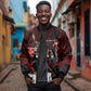Mexico City 1968 Black Power Salute Sleeve Zip Bomber Jacket Unapologetic Civil Rights History Urban Graffiti Art