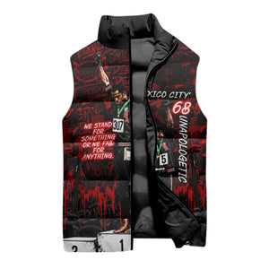 Mexico City 1968 Black Power Salute Sleeveless Puffer Jacket Unapologetic Civil Rights History Urban Graffiti Art