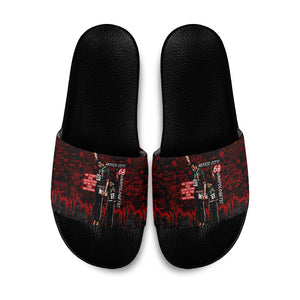 Mexico City 1968 Black Power Salute Slide Sandals Unapologetic Civil Rights History Urban Graffiti Art