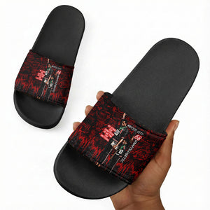 Mexico City 1968 Black Power Salute Slide Sandals Unapologetic Civil Rights History Urban Graffiti Art