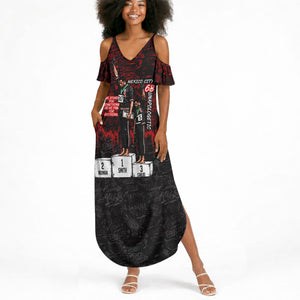 Mexico City 1968 Black Power Salute Summer Maxi Dress Unapologetic Civil Rights History Urban Graffiti Art