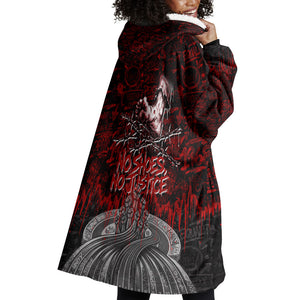 Mexico City 1968 Black Power Salute Wearable Blanket Hoodie Unapologetic Civil Rights History Urban Graffiti Art