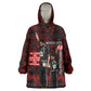 Mexico City 1968 Black Power Salute Wearable Blanket Hoodie Unapologetic Civil Rights History Urban Graffiti Art