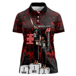 Mexico City 1968 Black Power Salute Women Polo Shirt Unapologetic Civil Rights History Urban Graffiti Art