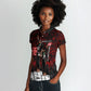 Mexico City 1968 Black Power Salute Women Polo Shirt Unapologetic Civil Rights History Urban Graffiti Art