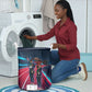 African American 1968 Black Power Salute Laundry Basket Retro Cyberpunk Sci-Fi Tech Civil Rights Art