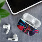African American 1968 Black Power Salute AirPods Case Retro Cyberpunk Sci-Fi Tech Civil Rights Art