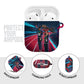 African American 1968 Black Power Salute AirPods Case Retro Cyberpunk Sci-Fi Tech Civil Rights Art