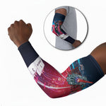 African American 1968 Black Power Salute Arm Sleeves Retro Cyberpunk Sci-Fi Tech Civil Rights Art
