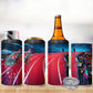 African American 1968 Black Power Salute 4 in 1 Can Cooler Tumbler Retro Cyberpunk Sci-Fi Tech Civil Rights Art