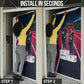 African American 1968 Black Power Salute Door Cover Retro Cyberpunk Sci-Fi Tech Civil Rights Art