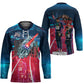 African American 1968 Black Power Salute Hockey Jersey Retro Cyberpunk Sci-Fi Tech Civil Rights Art