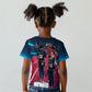African American 1968 Black Power Salute Kid T shirt Retro Cyberpunk Sci-Fi Tech Civil Rights Art