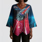 African American 1968 Black Power Salute Kimono Sleeve Blouse Retro Cyberpunk Sci-Fi Tech Civil Rights Art