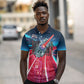 African American 1968 Black Power Salute Polo Shirt Retro Cyberpunk Sci-Fi Tech Civil Rights Art