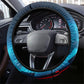 African American 1968 Black Power Salute Steering Wheel Cover Retro Cyberpunk Sci-Fi Tech Civil Rights Art