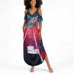 African American 1968 Black Power Salute Summer Maxi Dress Retro Cyberpunk Sci-Fi Tech Civil Rights Art