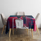 African American 1968 Black Power Salute Tablecloth Retro Cyberpunk Sci-Fi Tech Civil Rights Art