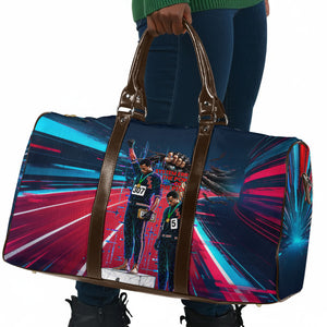 African American 1968 Black Power Salute Travel Bag Retro Cyberpunk Sci-Fi Tech Civil Rights Art
