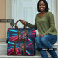 African American 1968 Black Power Salute Travel Bag Retro Cyberpunk Sci-Fi Tech Civil Rights Art