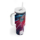 African American 1968 Black Power Salute Tumbler With Handle Retro Cyberpunk Sci-Fi Tech Civil Rights Art