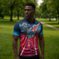 African American 1968 Black Power Salute Zipper Polo Shirt Retro Cyberpunk Sci-Fi Tech Civil Rights Art