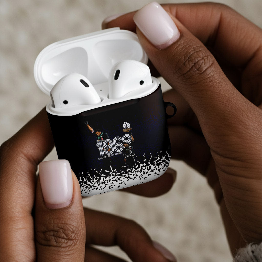 Black Power Salute African Human Rights AirPods Case Civil Rights Movement OPHR Mexico City 1968 Retro