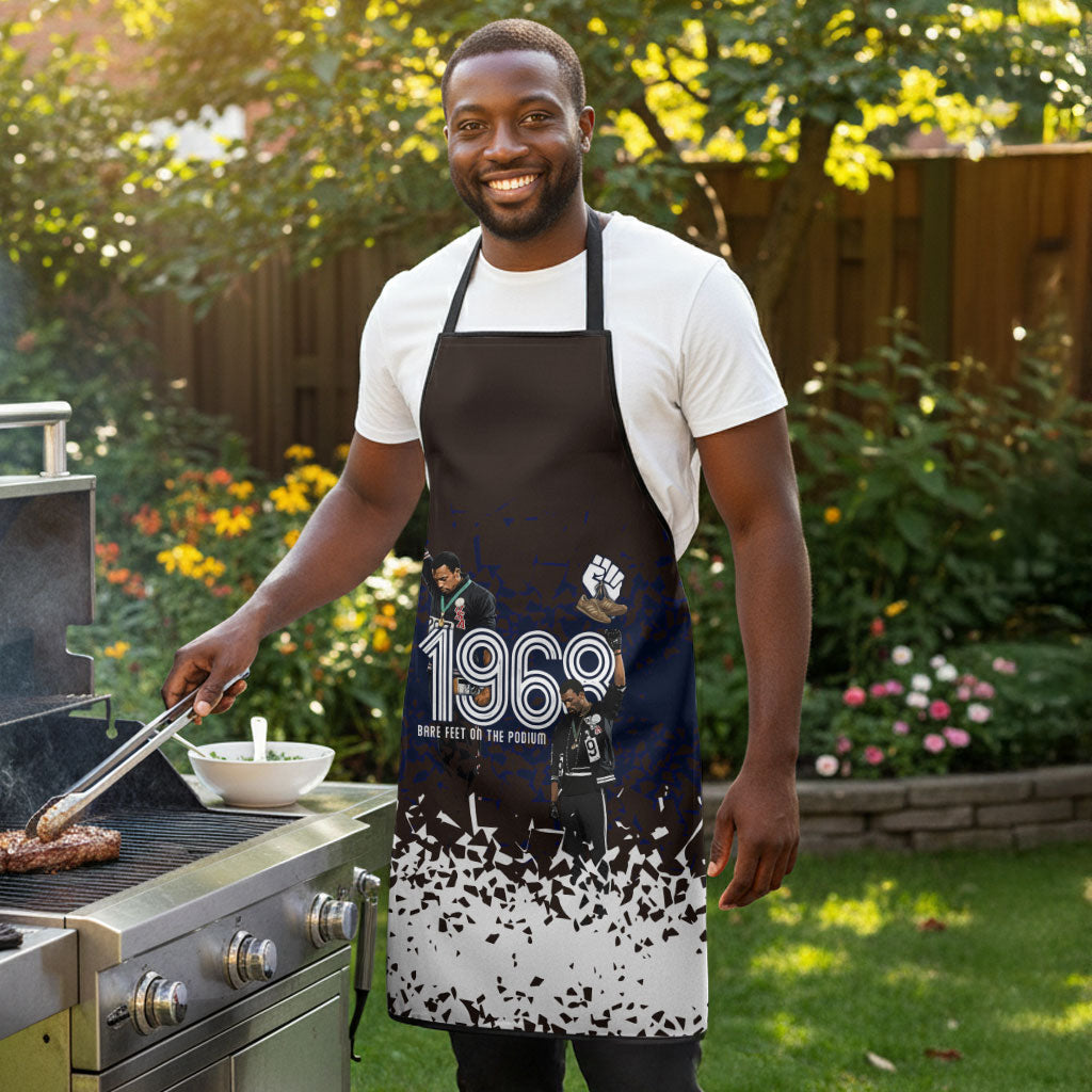 Black Power Salute African Human Rights Apron Civil Rights Movement OPHR Mexico City 1968 Retro