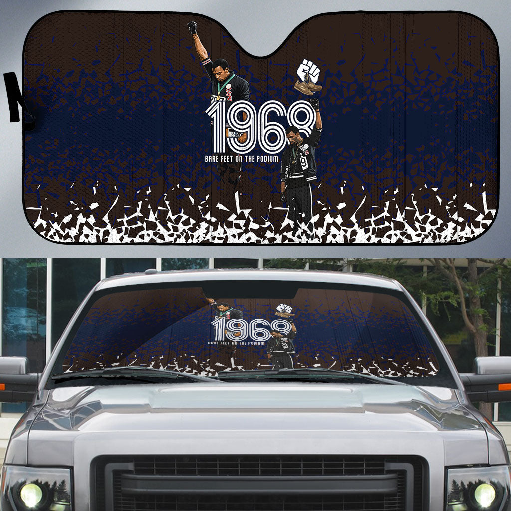 Black Power Salute African Human Rights Auto Sun Shade Civil Rights Movement OPHR Mexico City 1968 Retro