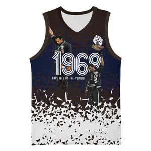 Black Power Salute African Human Rights Basketball Jersey Civil Rights Movement OPHR Mexico City 1968 Retro