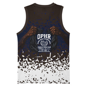 Black Power Salute African Human Rights Basketball Jersey Civil Rights Movement OPHR Mexico City 1968 Retro
