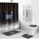 Black Power Salute African Human Rights Bathroom Set Civil Rights Movement OPHR Mexico City 1968 Retro
