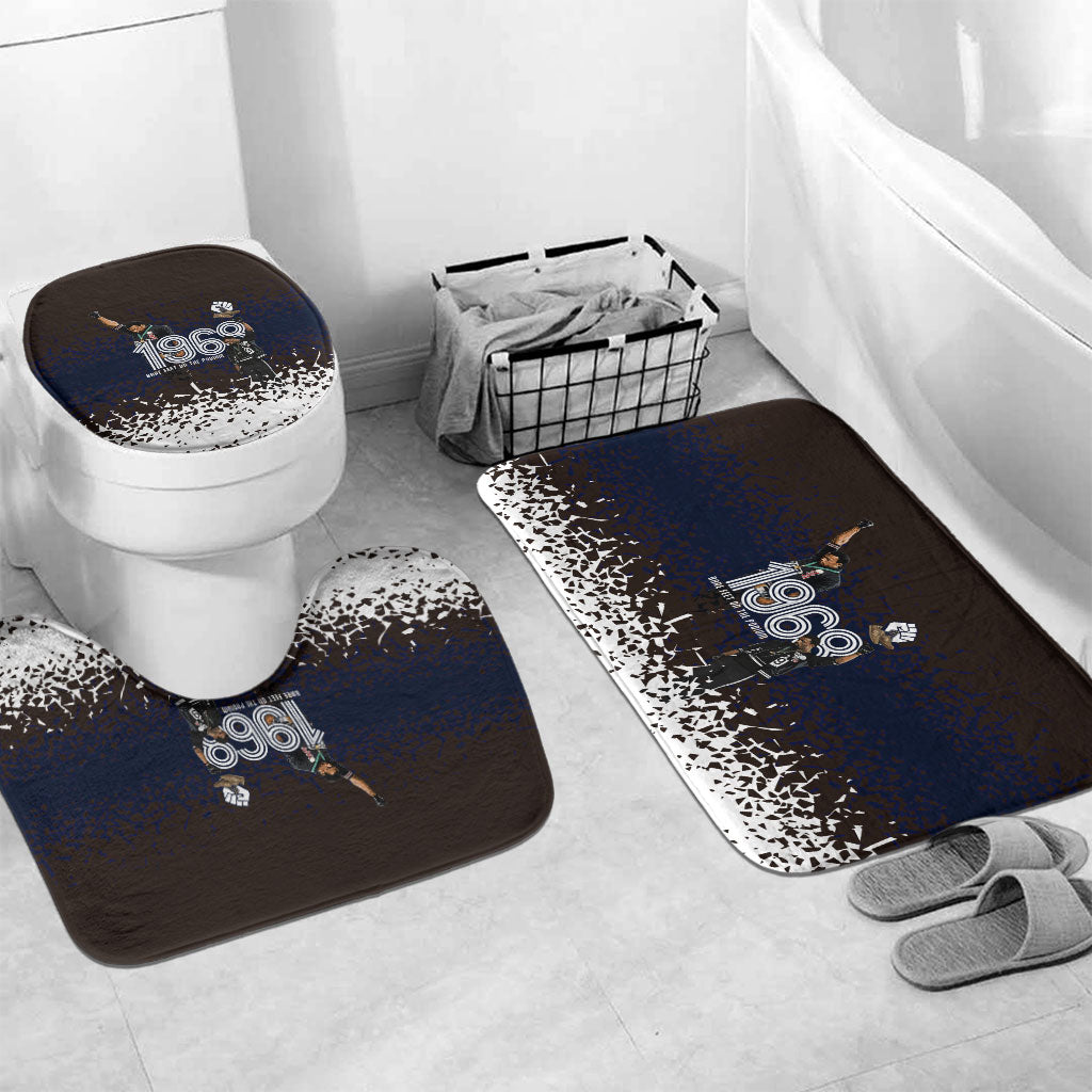 Black Power Salute African Human Rights Bathroom Set Civil Rights Movement OPHR Mexico City 1968 Retro