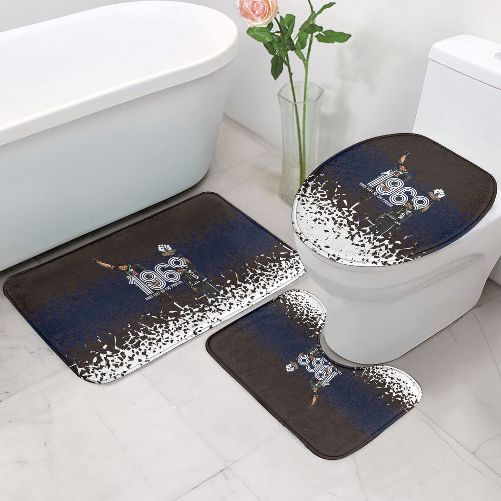 Black Power Salute African Human Rights Bathroom Set Civil Rights Movement OPHR Mexico City 1968 Retro