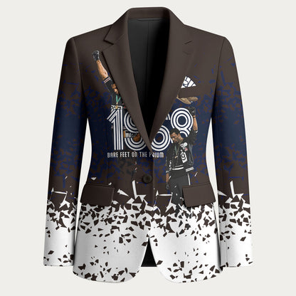Black Power Salute African Human Rights Blazer Civil Rights Movement OPHR Mexico City 1968 Retro
