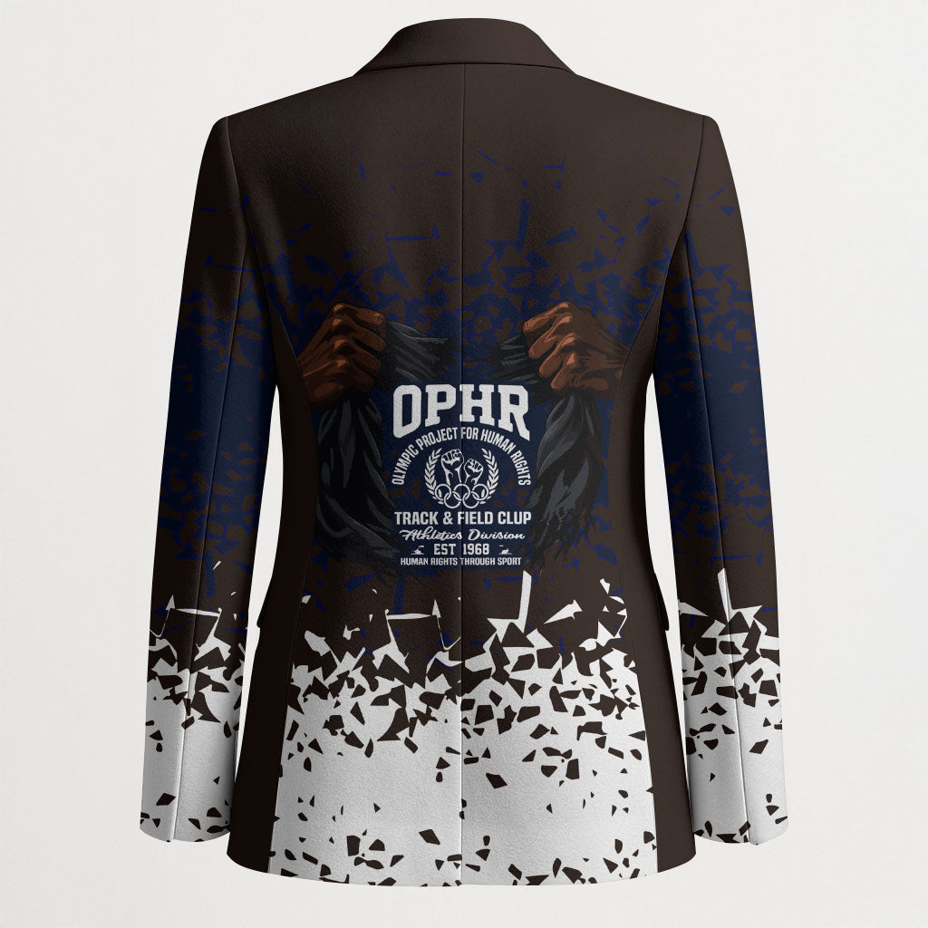 Black Power Salute African Human Rights Blazer Civil Rights Movement OPHR Mexico City 1968 Retro
