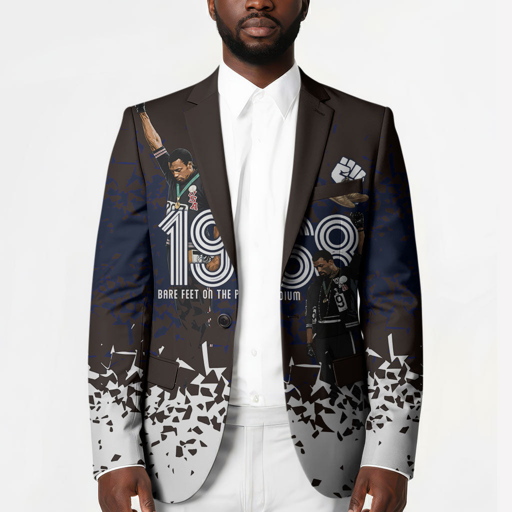 Black Power Salute African Human Rights Blazer Civil Rights Movement OPHR Mexico City 1968 Retro
