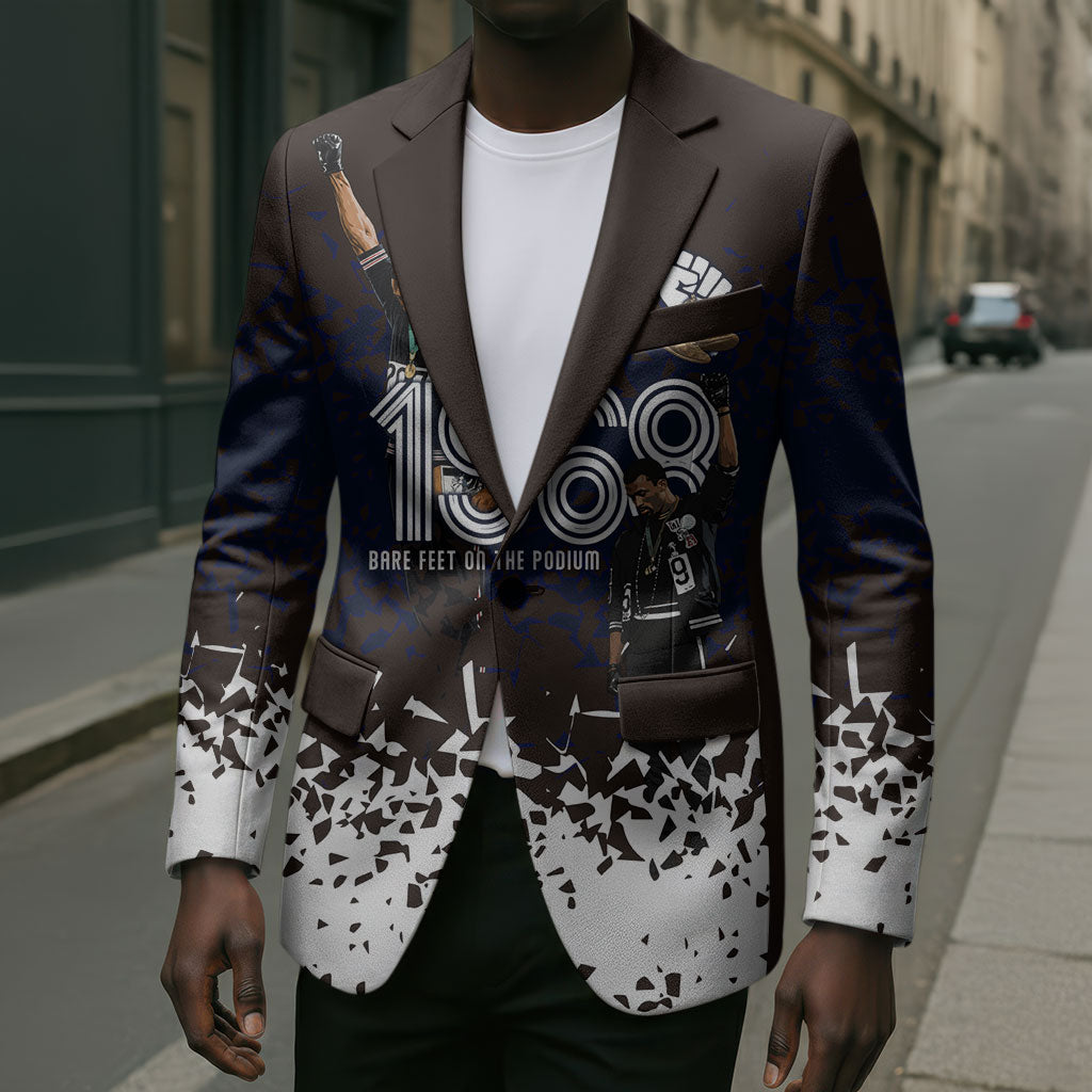 Black Power Salute African Human Rights Blazer Civil Rights Movement OPHR Mexico City 1968 Retro