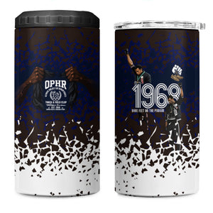 Black Power Salute African Human Rights 4 in 1 Can Cooler Tumbler Civil Rights Movement OPHR Mexico City 1968 Retro