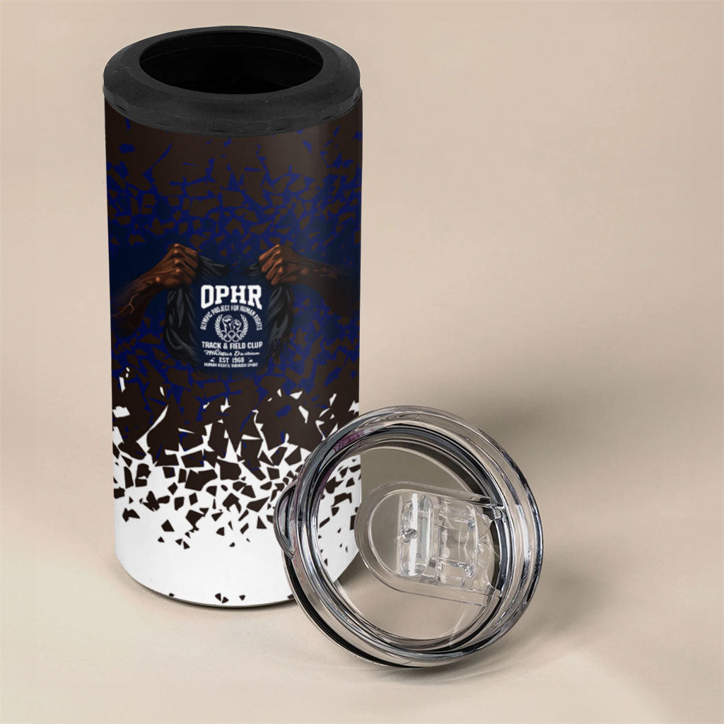 Black Power Salute African Human Rights 4 in 1 Can Cooler Tumbler Civil Rights Movement OPHR Mexico City 1968 Retro