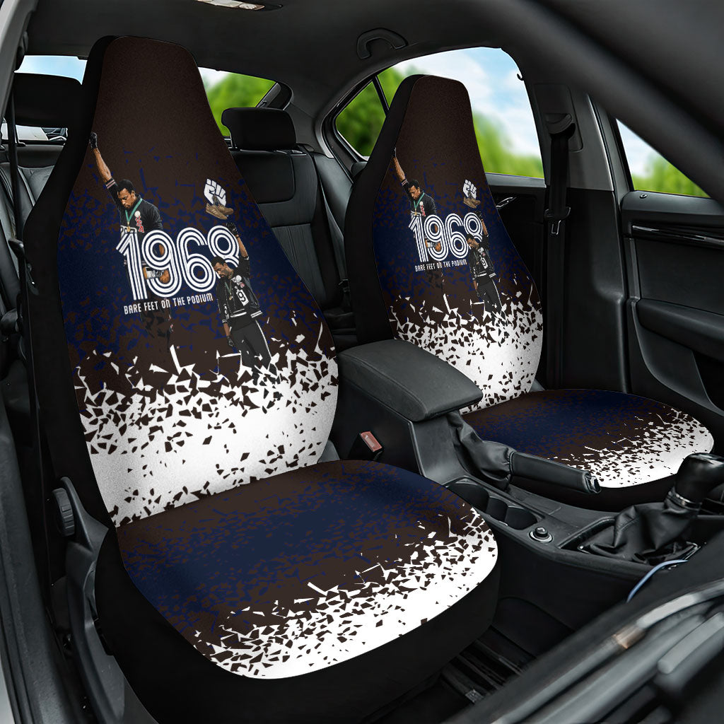 Black Power Salute African Human Rights Car Seat Cover Civil Rights Movement OPHR Mexico City 1968 Retro