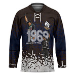 Black Power Salute African Human Rights Hockey Jersey Civil Rights Movement OPHR Mexico City 1968 Retro