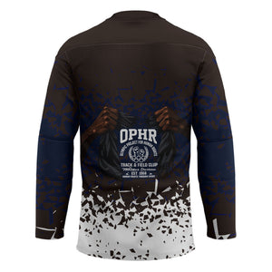 Black Power Salute African Human Rights Hockey Jersey Civil Rights Movement OPHR Mexico City 1968 Retro