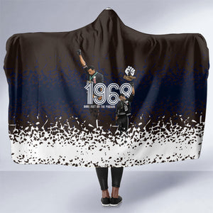 Black Power Salute African Human Rights Hooded Blanket Civil Rights Movement OPHR Mexico City 1968 Retro