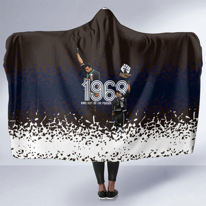 Black Power Salute African Human Rights Hooded Blanket Civil Rights Movement OPHR Mexico City 1968 Retro