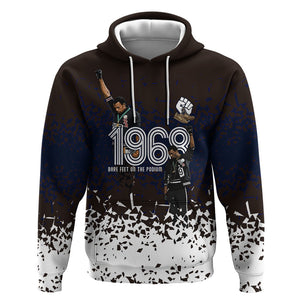 Black Power Salute African Human Rights Hoodie Civil Rights Movement OPHR Mexico City 1968 Retro