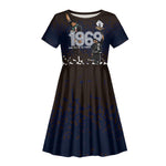 Black Power Salute African Human Rights Kid Short Sleeve Dress Civil Rights Movement OPHR Mexico City 1968 Retro