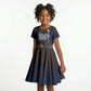Black Power Salute African Human Rights Kid Short Sleeve Dress Civil Rights Movement OPHR Mexico City 1968 Retro